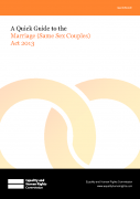 The Marriage (Same Sex Couples) Act 2013: Quick Guide